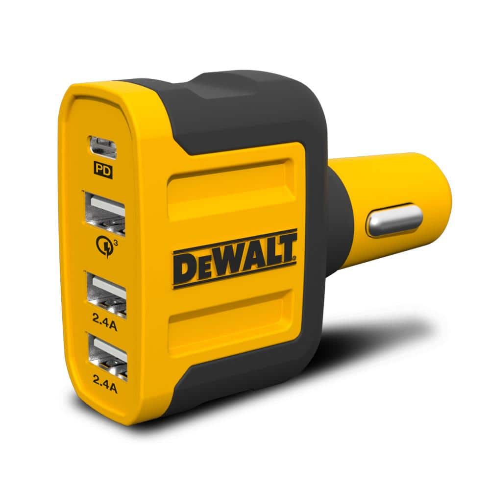 DEWALT 4-Port Mobile USB PD Charger 9009 DW2 - The Home Depot