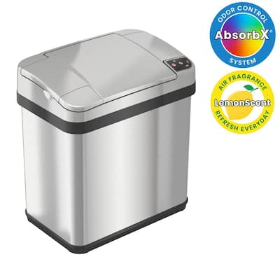 Bigacc Trash Can, 13 Gallon Touch-Free Motion Sensor Stainless