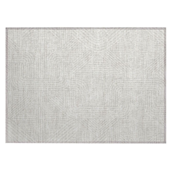 Addison Rugs Chantille Machine Washable Indoor/Outdoor Abstract ACN917 Ivory 1 ft. 8 in. x 2 ft. 6 in. Area Rug