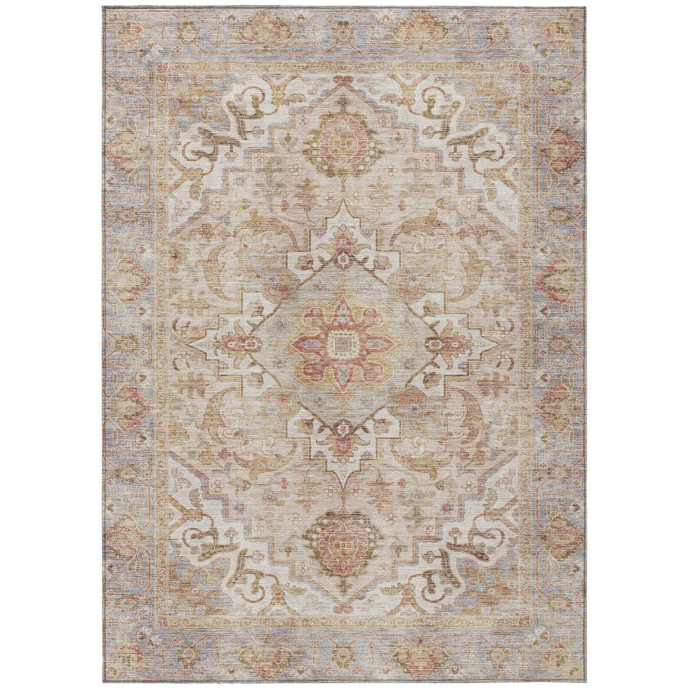 Chantille Machine Washable Indoor/Outdoor Abstract ACN2163 Coral 5 ft. x 7 ft. 6 in. Area Rug price history on PriceWatchPro