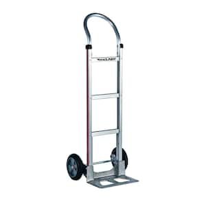 500 lb. Capacity Aluminum Modular Hand Truck with Horizontal Loop Handle and Mold-on Rubber Wheels