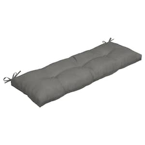 48 in. x 18 in. Pebble Grey Rectangle Outdoor Bench Cushion