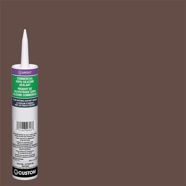 Custom Building Products Commercial #95 Sable Brown 10.1 oz. Silicone Caulk