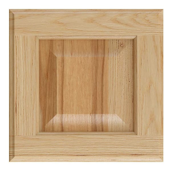 Hampton 10 in. W x 0.75 in. D x 10.25 in. H in Natural Hickory Cabinet Door Sample