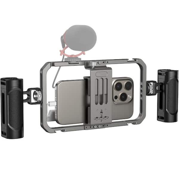 Yichuhaoxi Smartphone Video Rig Kit with Handles Filmmaking Vlogging Case Stabilizer for IOS and Android Device