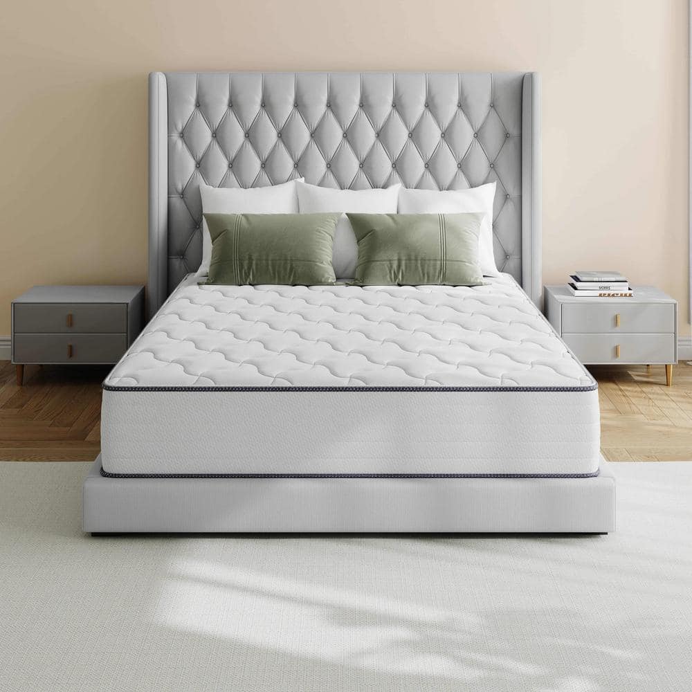 Babo Care King Size Medium Hybrid Memory Foam 10 in. with Pocket Spring and Cooling Gel Infused Breathable Mattress