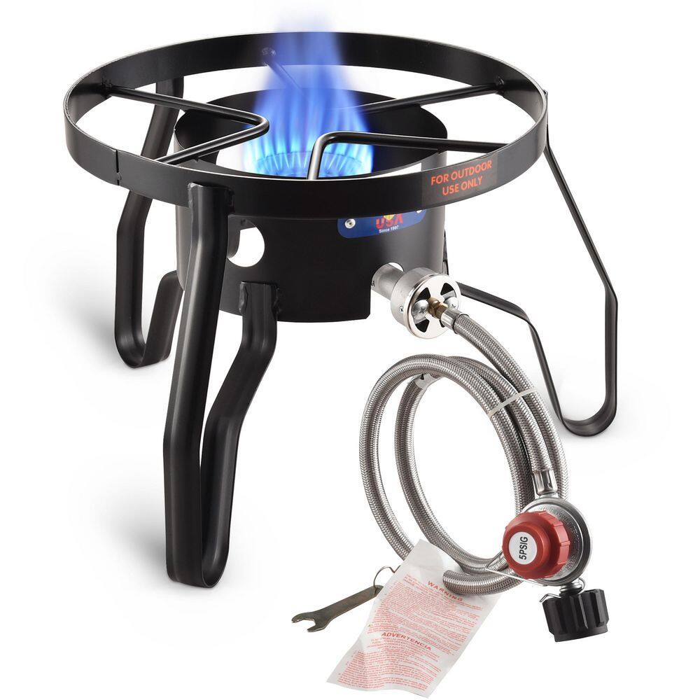 ARC 55,000 BTU Single-Burner Propane Stove Gas Side Burner Outdoor Cooking 