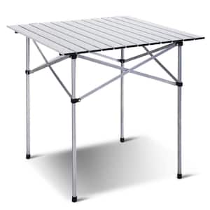 Square Roll Up Portable folding Camping Aluminum Picnic Table Picnic Table