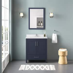 30 inch Modern Bathroom Vanity Teal Blue Finish (30Wx22Dx35H)  CGD1808V30TB