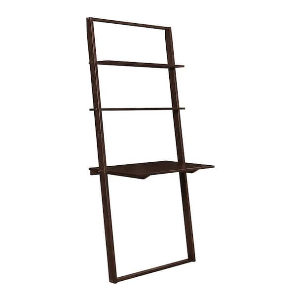 4D Concepts 33 in. Rectangular Dark Cappuccino Ladder Desk