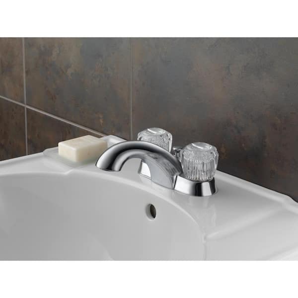 Classic 4 in. Centerset 2-Handle Bathroom Faucet in Chrome