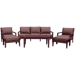 Bridgeport II 6-Piece Sofa Set Includes: 1 Sofa, 1 Coffee Table, 2 Club Chairs and 2 Ottomans