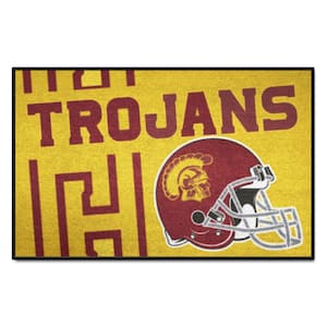 Southern California Trojans Uniform Design Yellow 2 ft. x 3 ft. Starter Mat Area Rug
