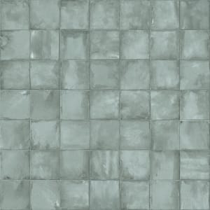 Poise Moss Pale Green Matte 8 in. x 8 in. Smooth Square Porcelain Floor and Wall Tile Sample