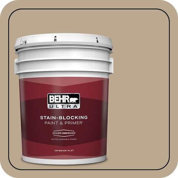 BEHR ULTRA 5 gal. #N300-4 Open Canyon Extra Durable Flat Interior Paint & Primer