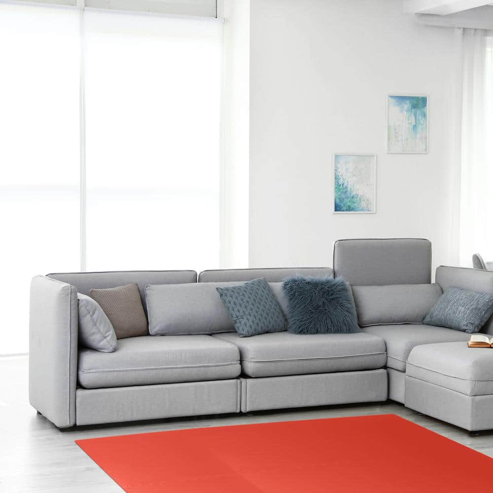 Red 24" x 24" EVA Foam Multipurpose Exercise Tiles
