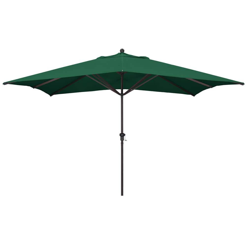 11 ft. Bronze Aluminum Pole Market Market Aluminum Ribs Crank Lift Patio Umbrella in Forest Green Sunbrella price history on PriceWatchPro