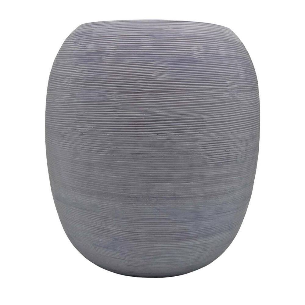 10 in. Decorative Gray Ribbed Urn Vase price history on PriceWatchPro