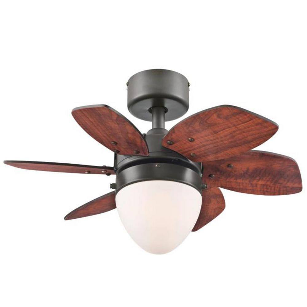 CIATA Origami Espresso 24 in. Indoor Ceiling Fan with Reversible ...