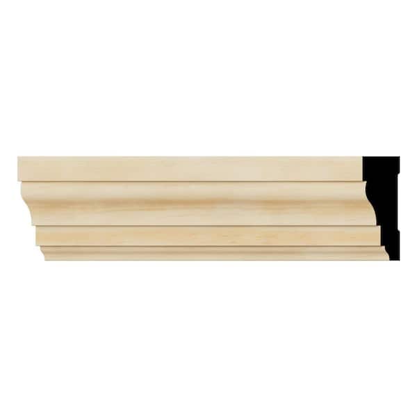 Ekena Millwork WM366 0.69 in. D x 2.25 in. W x 96 in. L Wood Pine Baseboard Moulding