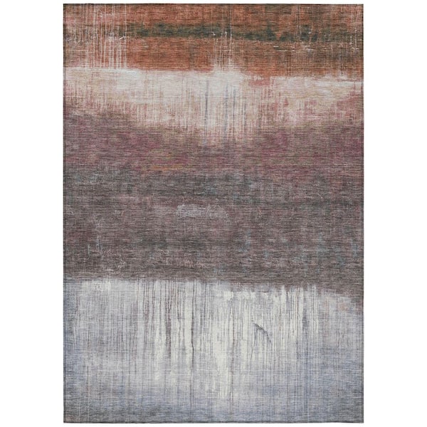 Addison Rugs Chantille Machine Washable Indoor/Outdoor Abstract ACN2118 Paprika 5 ft. x 7 ft. 6 in. Area Rug