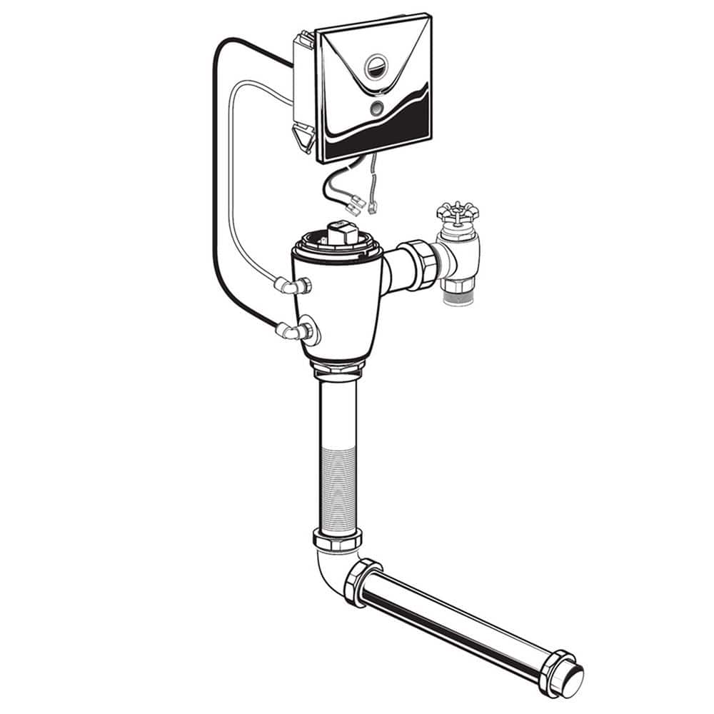 Ultima Selectronic Concealed Toilet Flush Valve, Base Model, Piston-Type, 1.28 gpf/4.8 Lpf price history on PriceWatchPro