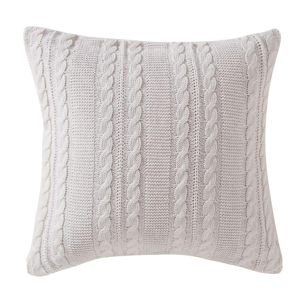 Dublin Embroidered Polyester Decorative 18 in. x 18 in. Throw Pillow-White price history on PriceWatchPro