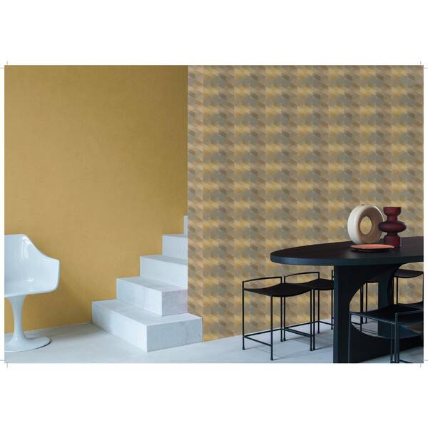 Coffee Gold Metallic Texture 3D Wave Wallpaper Vinyl Modern Wall Paper Roll