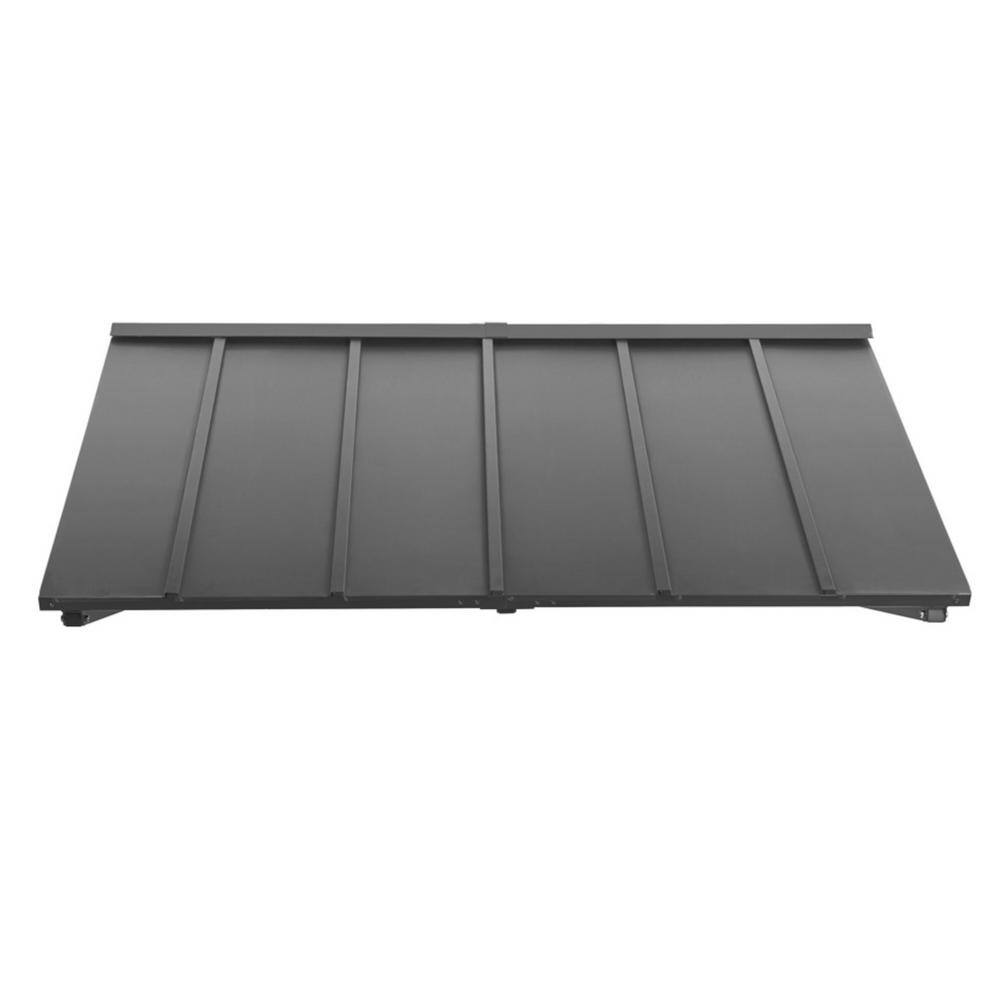 Houstonian Gray Steel Standing Seam Window/Door Awning, 68" x 36"