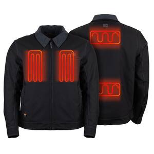 Men's Small Black UTW Pro Jacket with 7.4-Volt Lithium-Ion Battery and Charging Cable