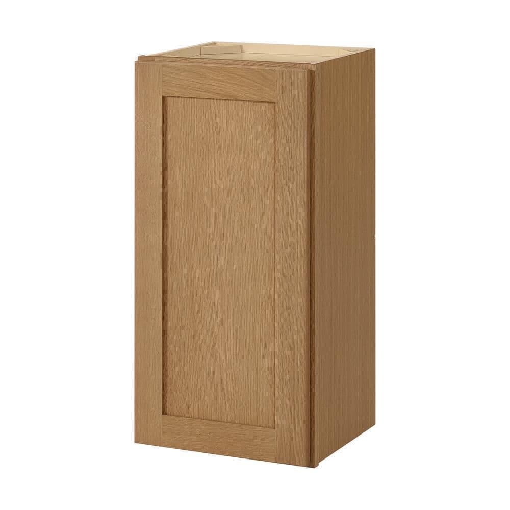 Avondale 15 in. W x 12 in. D x 30 in. H Ready to Assemble Plywood Shaker Wall Kitchen Cabinet in White Oak price history on PriceWatchPro