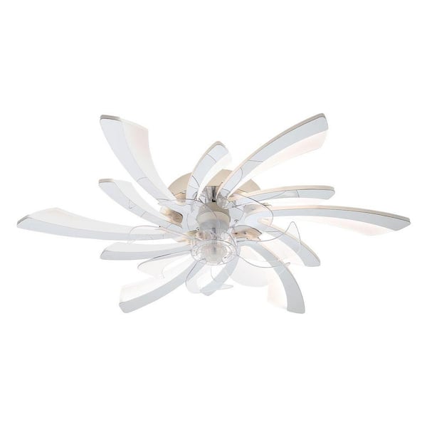 30.7 in. Ceiling Fan with Lights, Remote Control 3 Color Temperatures, 6 Gear wind Speed Fan Light, Chrome