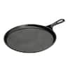 Lodge MFG LSRG3 10-1/2 inch Square Cast Iron Griddle, Black