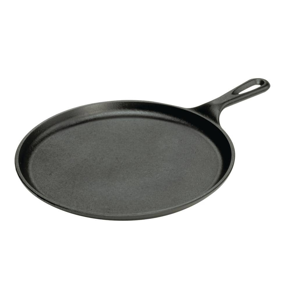 10.5 Inch Seasoned Cast Iron Griddle with Moose Scene Lodge Wildlife Series 