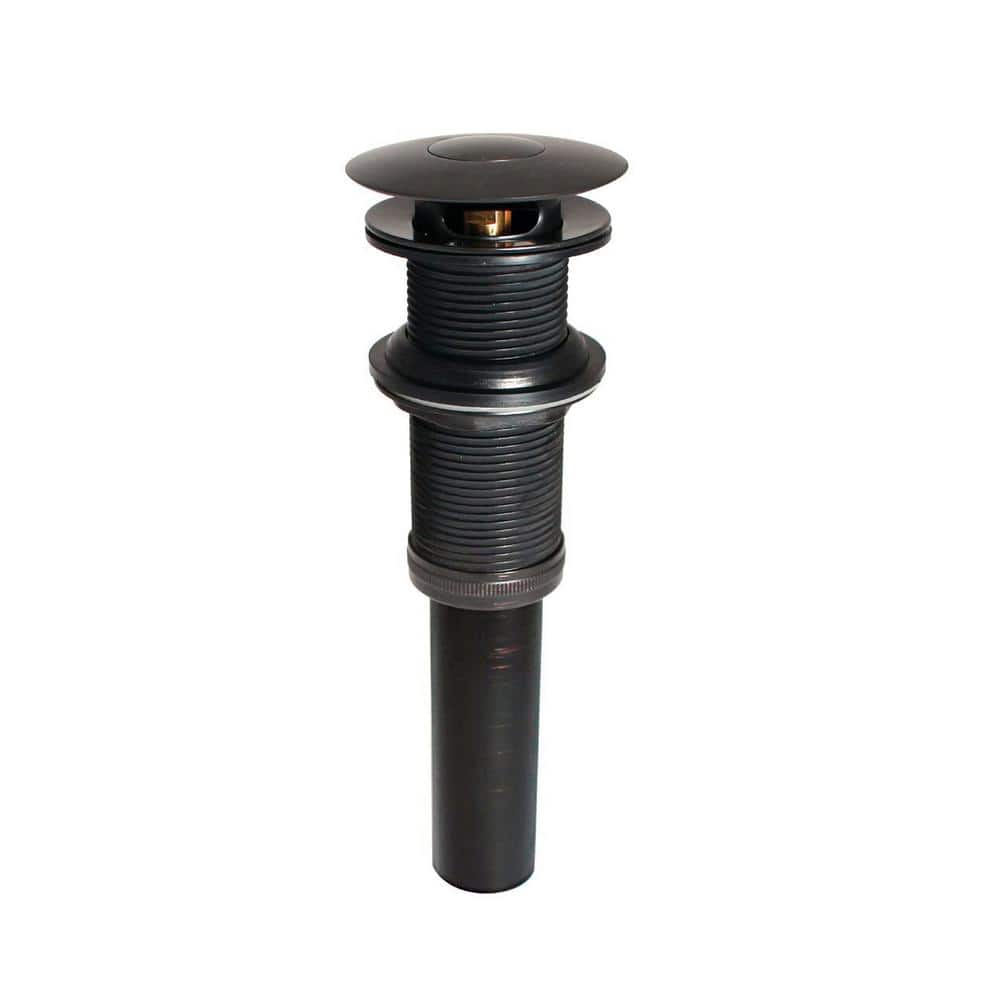 "DecoDRAIN 2-in-1 Brass Sink Drain, Push (Open/Close), Umbrella (Open), w/o Overflow, 2.7"" Cap, 1.6-2.2"" Sink Hole, ORB" price history on PriceWatchPro