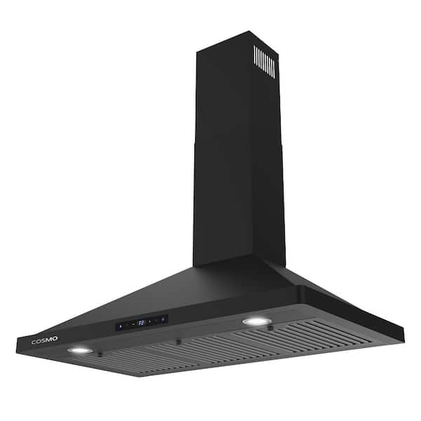 Cosmo 36 in. Vista Collection 380 CFM Ducted Wall Mount Range Hood