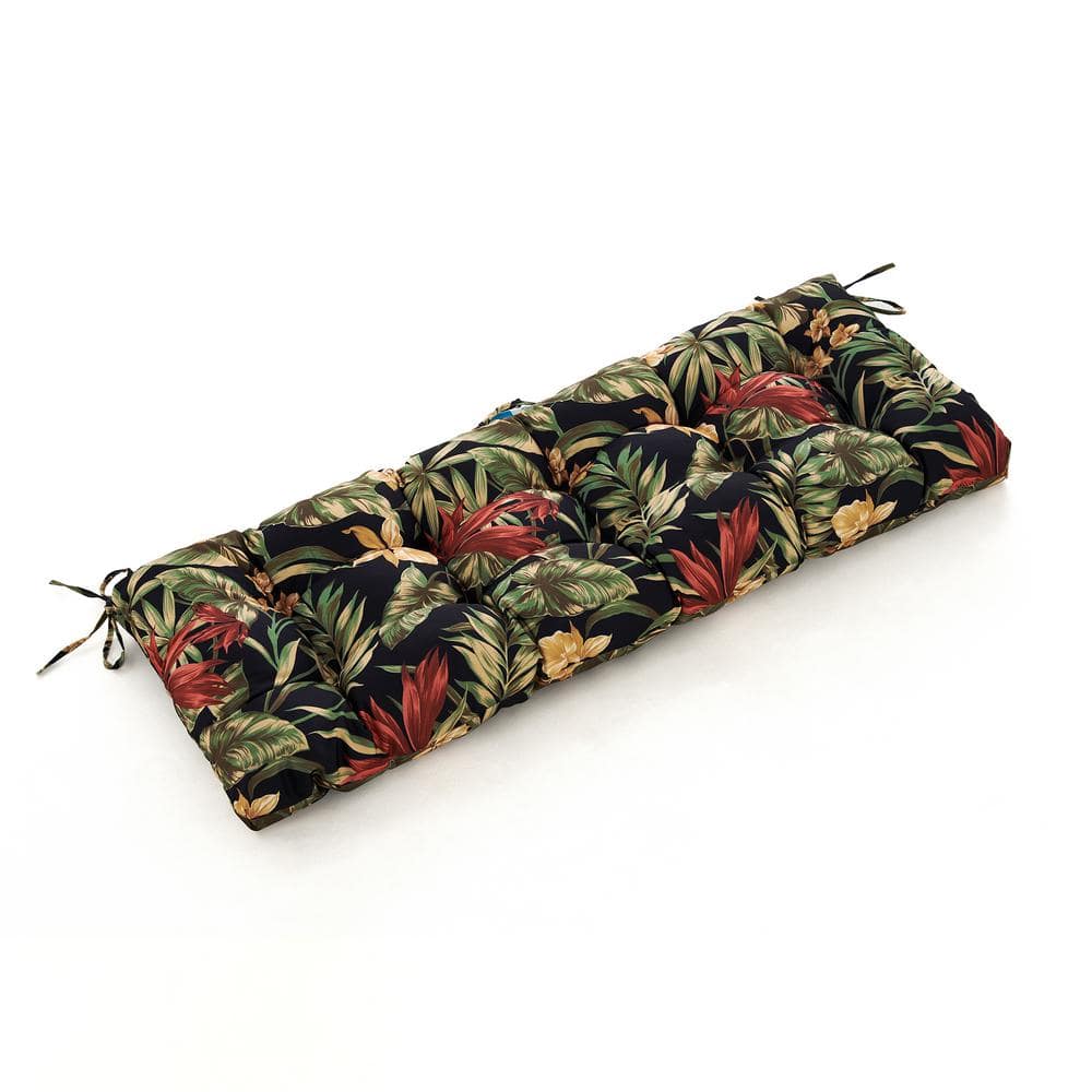 ARTPLAN Outdoor Cushions Bench Settee Tufted Seat Wicker Cushion For