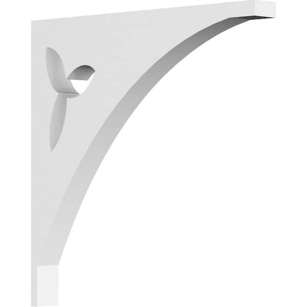 Ekena Millwork 5/8 in. W x 6 in. H x 6 in. D PVC Naple Bracket