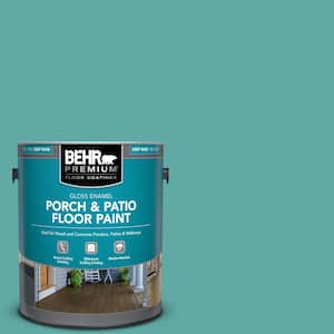 1 gal. #500D-5 Teal Zeal Gloss Enamel Interior/Exterior Porch and Patio Floor Paint