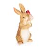 Noble House Bagan 24 in. White and Brown Rabbit Garden Statue 105964 - The  Home Depot