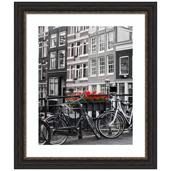 Amanti Art Accent Bronze Narrow Picture Frame Opening Size 24 x 20 in. (Matted to 16 x 20 in.)