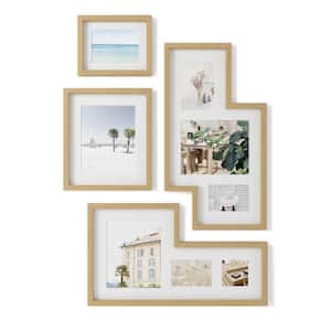 Mingle Gallery Natural Framed Photo Display (Set of 4)