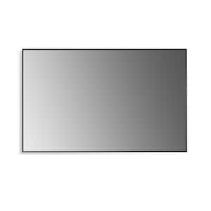 Sassi 48 in. W x 30 in. H Medium Rectangular Aluminum Framed Wall Bathroom Vanity Mirror in Matt Black