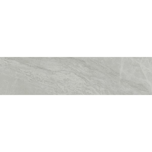Reserva Alto 2.95 in. x 12.99 in. Matte Porcelain Marble Look Single Bullnose Tile