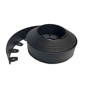 40 ft. L x 2.5 in. W x 4 in. H High Wall Black Plastic No-Dig Landscape Edging