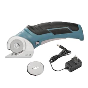 Cordless Electric Scissors, 3.6-Volt 2000 mAh Mini Electric Fabric Cutter, 1.6 in. SKH9 Sharp Blade, for Cutting Carpet