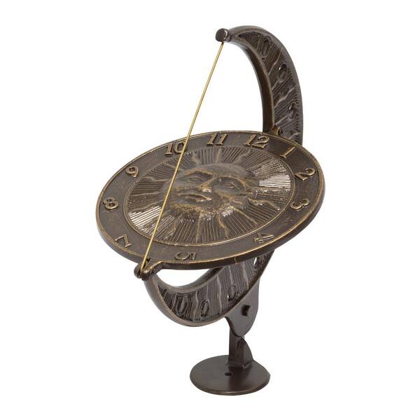 Whitehall Products French Bronze Sun and Moon Sundial