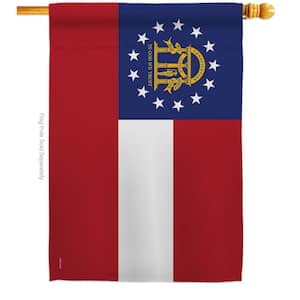 2.5 ft. x 4 ft. Polyester Georgia States 2-Sided House Flag Regional Decorative Horizontal Flags