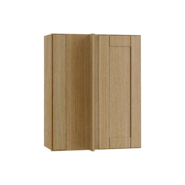 Home Decorators Collection Washington 24 in. W x 12 in. D x 30 in. H Assembled Plywood Wall Blind Kitchen Cabinet in Vanguard Oak with Soft Close
