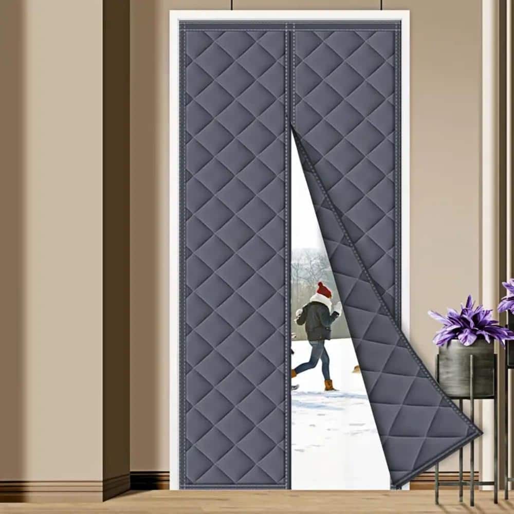 Magnetic Door Screen for Winter, Thermal Insulation Door Curtain Cover for  Garage Attic Doorways Hallway, Durable Oxford Cloth&Thicken Polyester Fiber